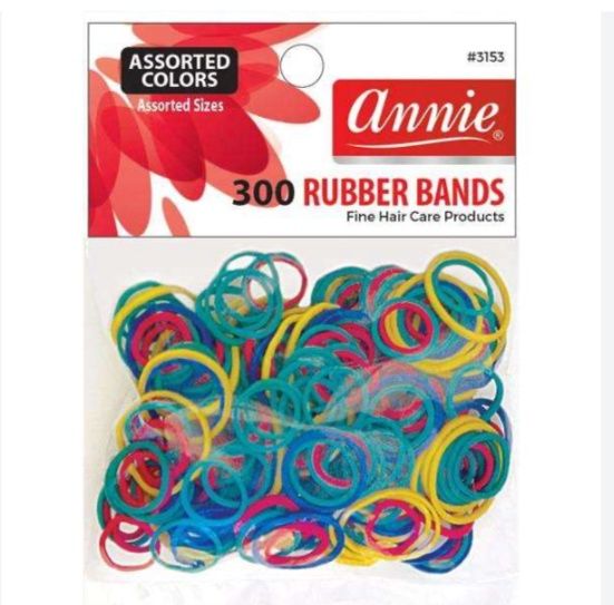 Annie Rubber Bands Asst size 300ct asst color
