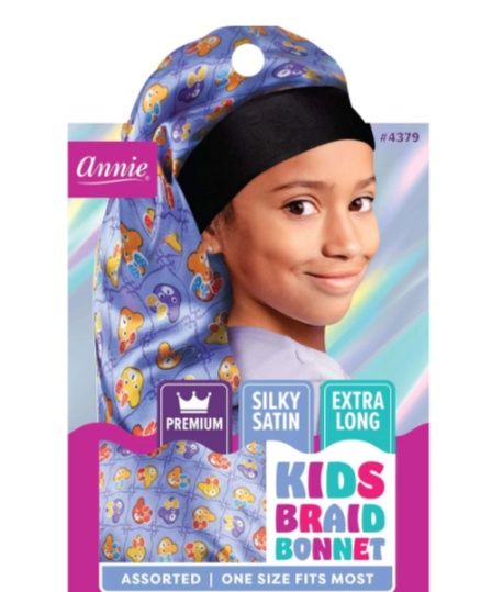 Annie Premium Kid’s silky Wide Edge Braid Bonnet