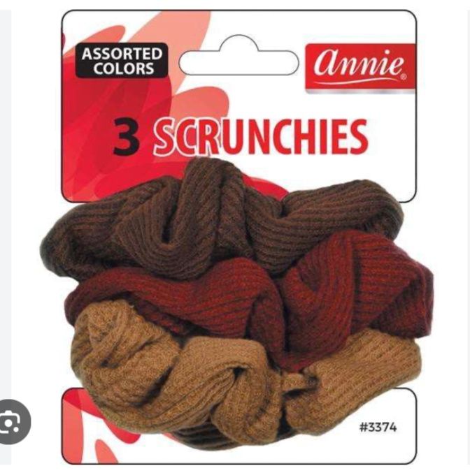Annie Scrunchies 3Ct Asst Color
