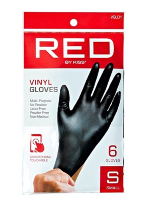 Black Vinyl Glove - L