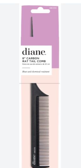Carbon 8” Rat tail comb