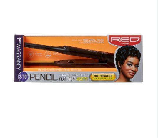 Ceramic Pencil Flat Iron 3/10” Black