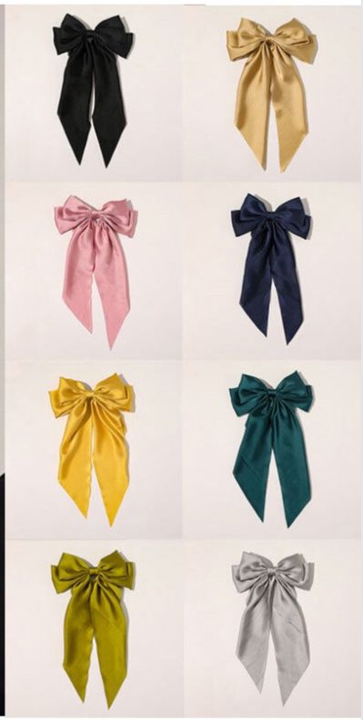 Long Silk Bows