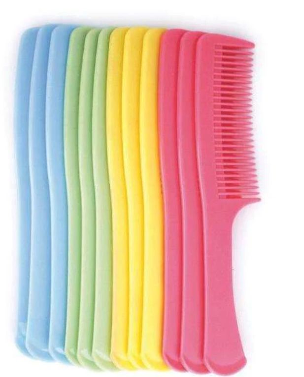 Annie Curved Teeth Bush Comb 9" Bulk Asst Pastel Color