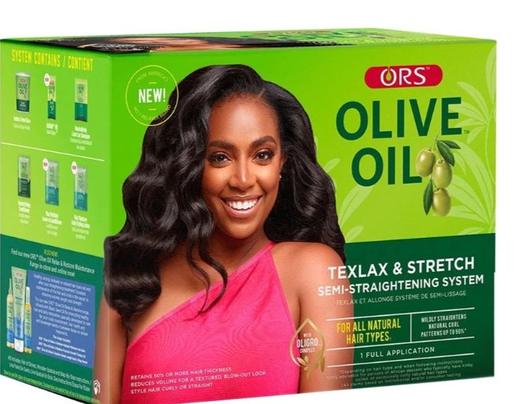 ORS OLIVE OIL TEXLAX STRGHT KIT