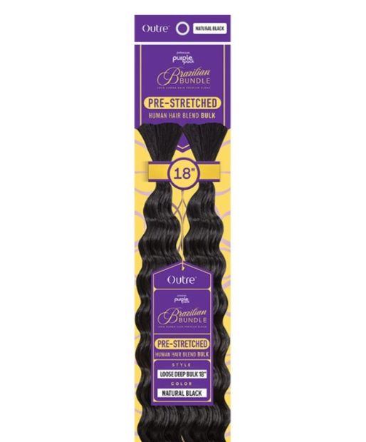 PURPLE PACK BRAZILIAN - PRESTRETCHED LOOSE 18"