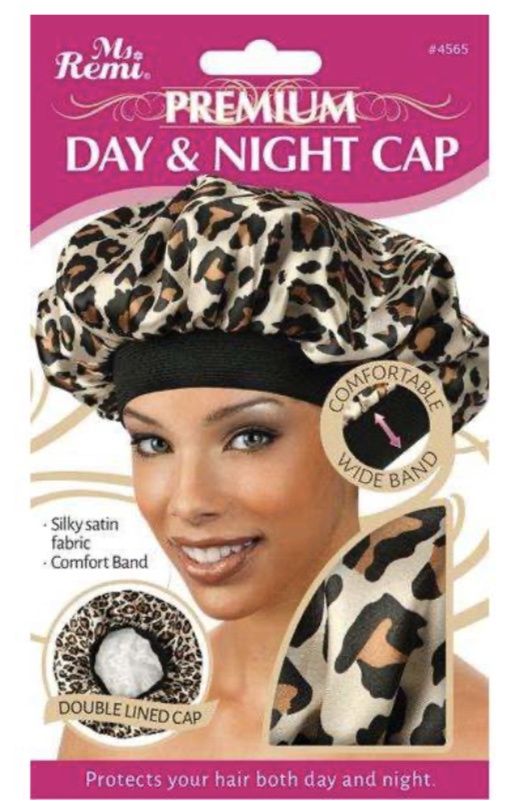 Silky Satin Bonnet- Regular - leopard