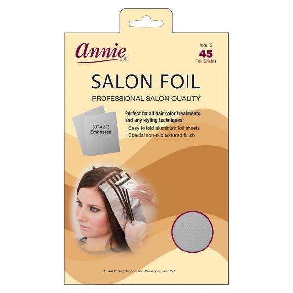 Annie Aluminum Salon Foil Sheets 45Ct 5 In * 8 In