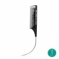Annie Carbon C-Parting Pin Tail Section Comb 36Ct Black