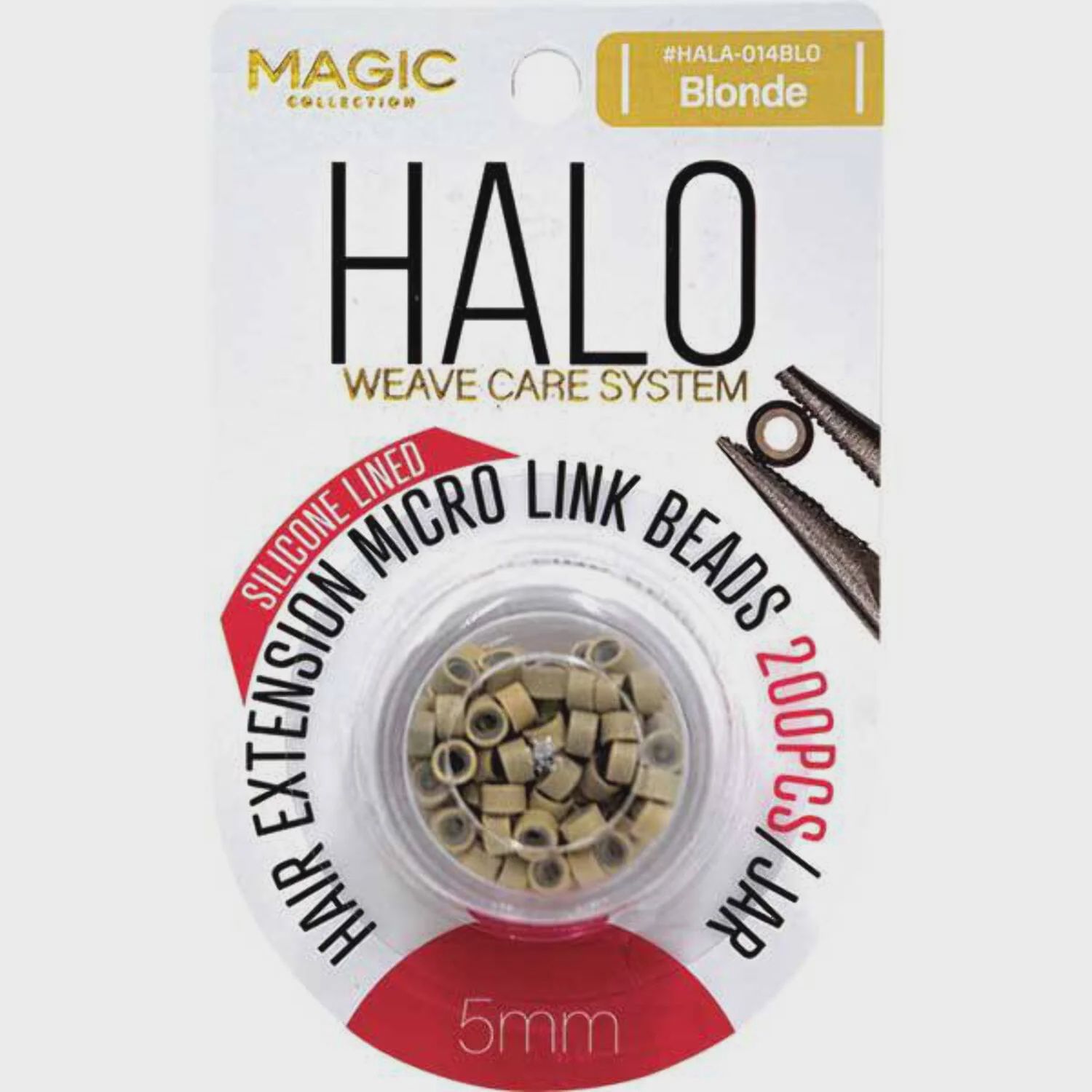 HALO HAIR EXTENSION BEADS - blonde