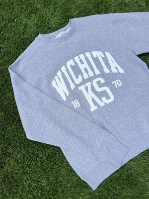 Wichita, Kansas 1870 Puff Print Sweatshirt