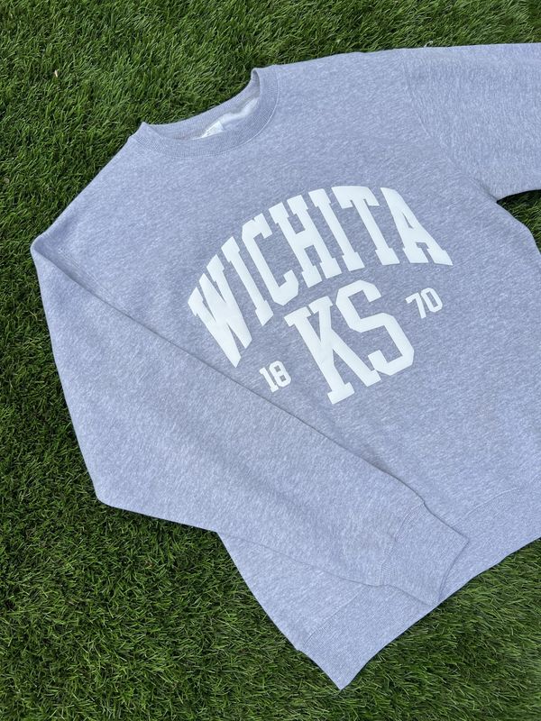 Wichita, Kansas 1870 Puff Print Sweatshirt