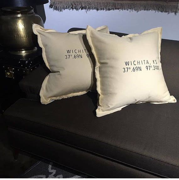 Wichita Coordinates Pillow