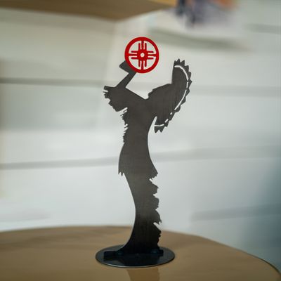 Metal Keeper Statue