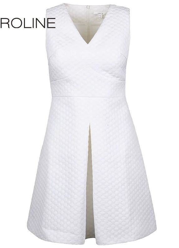 V-neck high-waist slimming dress for spring and autumn