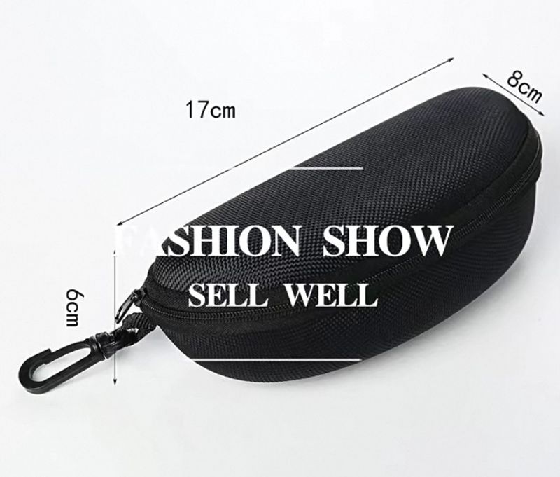 Fashion zipper hook big sunglasses case