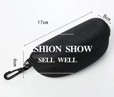 Fashion zipper hook big sunglasses case