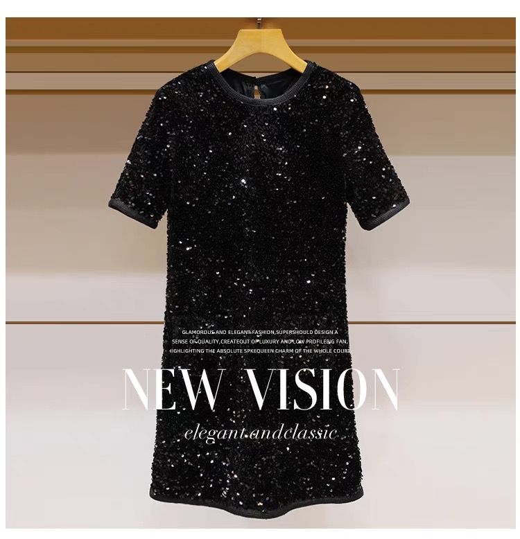 Fashionable and light luxury sequined elegant dress