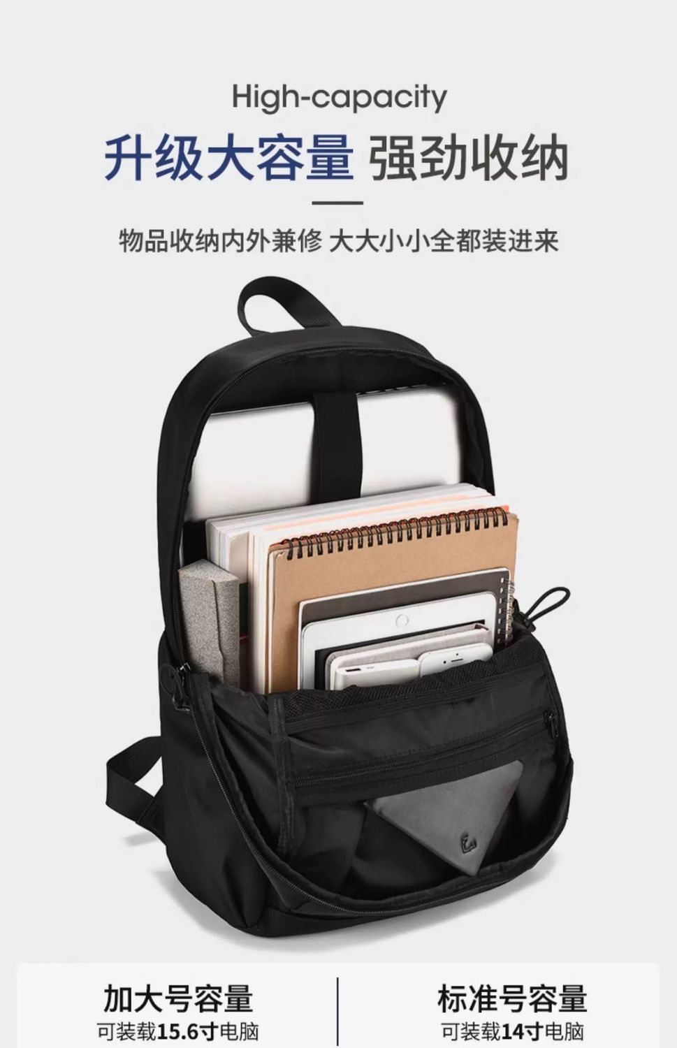 Large-capacity business and leisure travel backpack