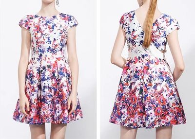 Little cutout waist spring dress