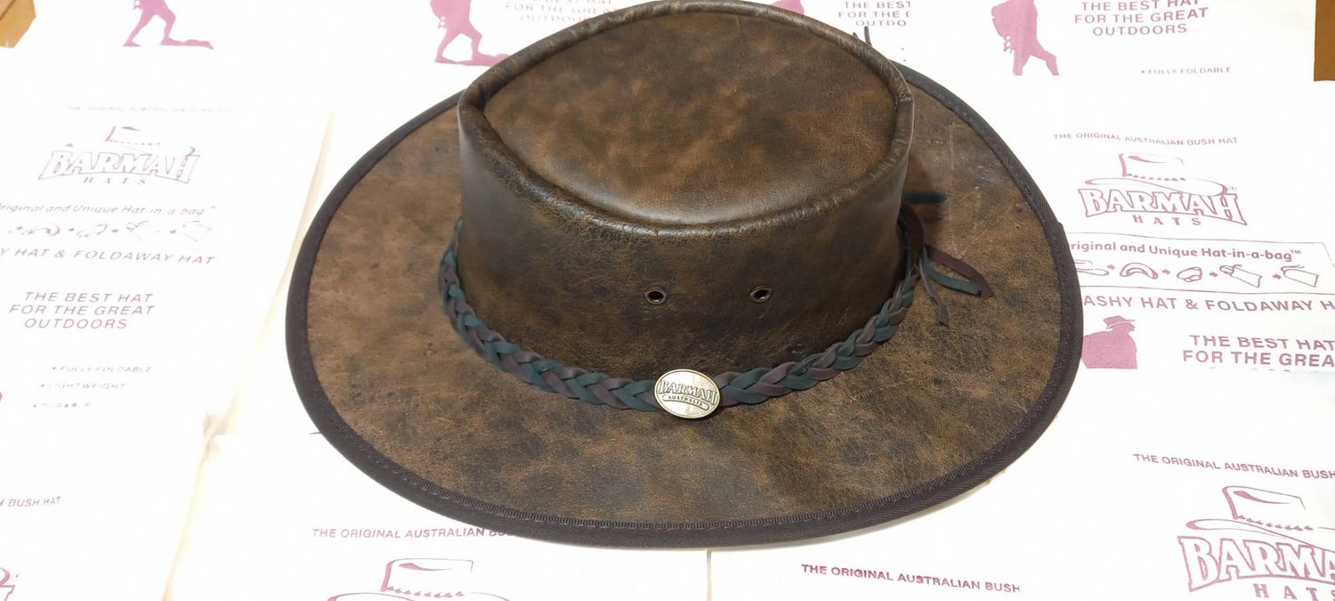 kangaroo classic leather hat