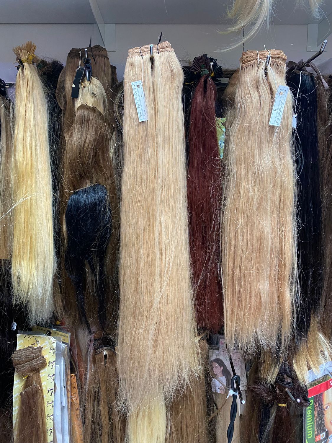 Unprocessed virgin human hair extensions