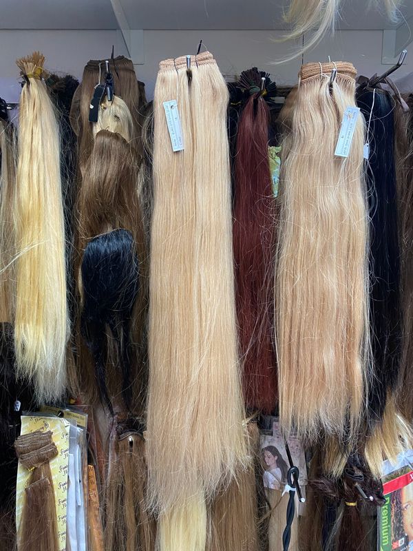 Unprocessed virgin human hair extensions