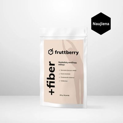 Fruttberry +fiber skaidulų mišinys žarnyno sveikatai (250 g)