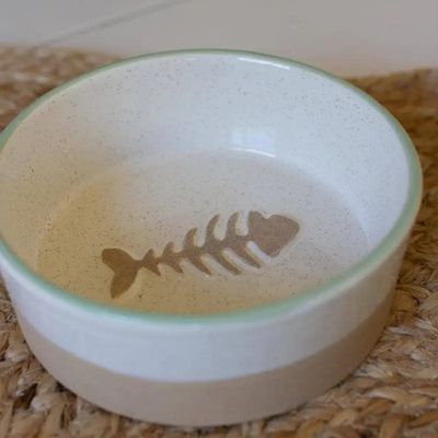 Ceramic Cat Food Bowl