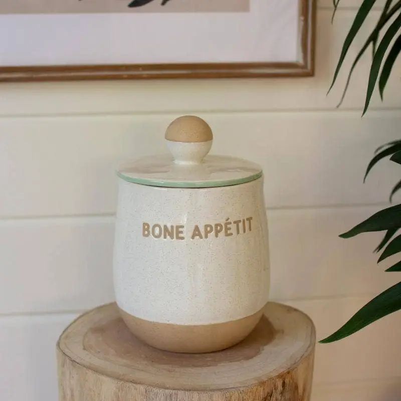 Bone Appetit Ceramic Treat Canister