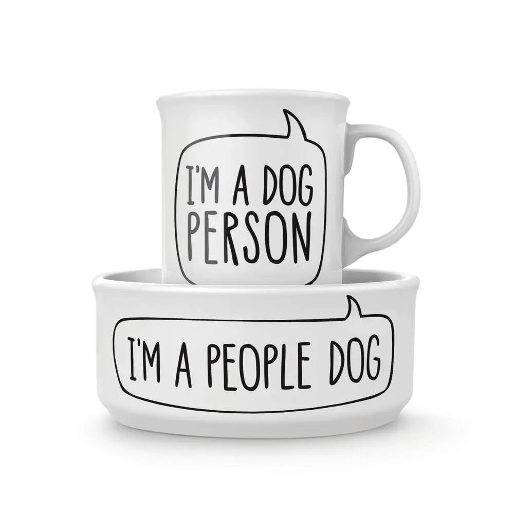 Dog Person - Ceramic Mug &amp; Dog Bowl