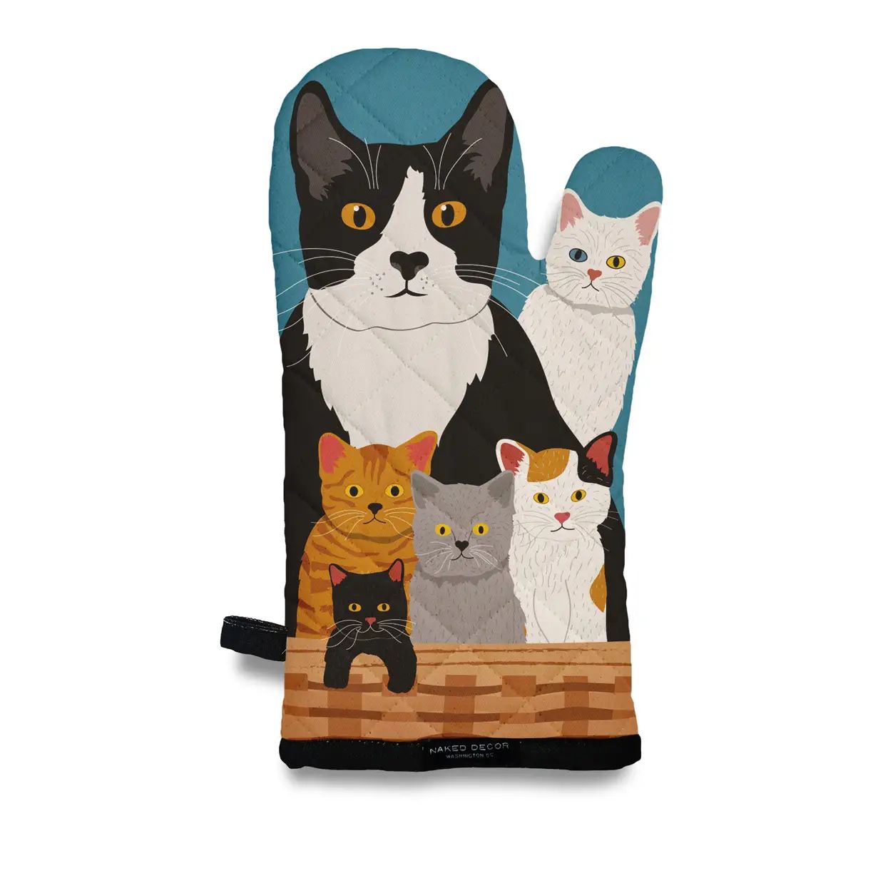 Cats in the Basket - Oven Mitt