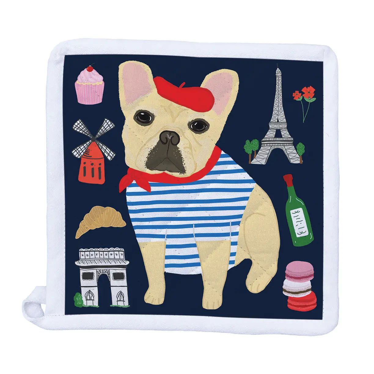 Bonjour - French Bulldog Potholder