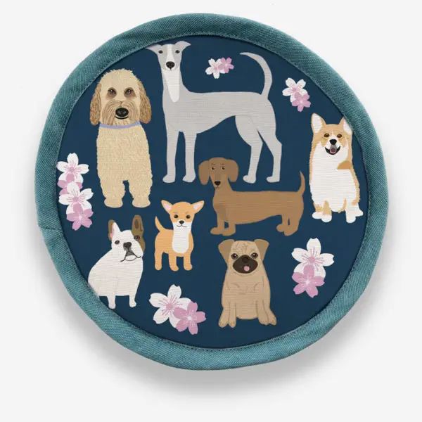 Rescue Dogs - Round Potholder