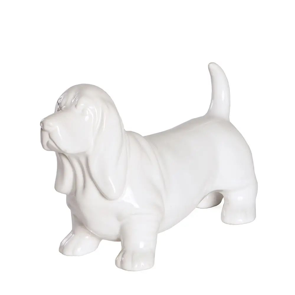 Basset Hound Ceramic Statue