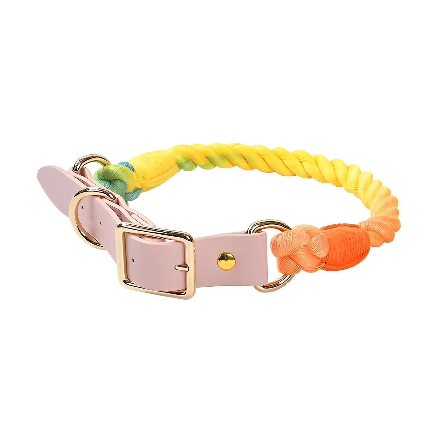 Loofie - Rainbow Dog Collar, Size: Small