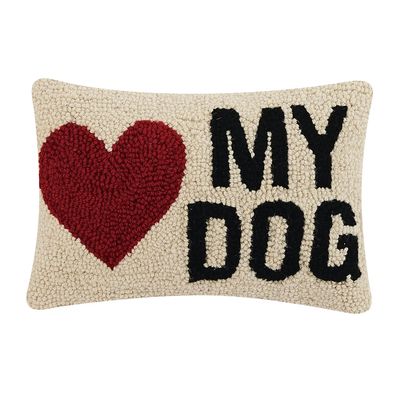 Heart My Dog Hook Pillow
