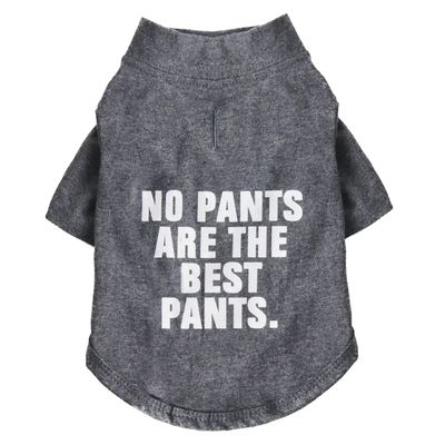 &quot;No Pants&quot; Dog Shirt