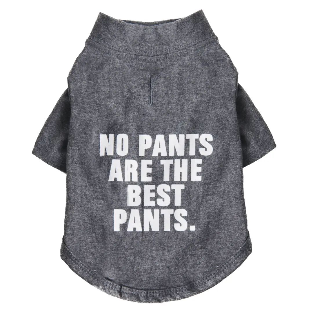 &quot;No Pants&quot; Dog Shirt, Size: Small