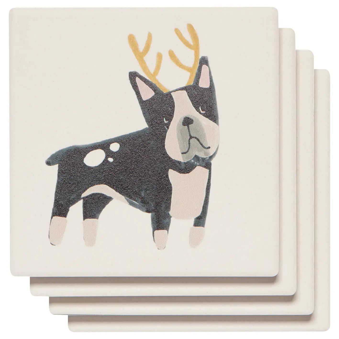 Yule Dogs - Set of 4 Coasters