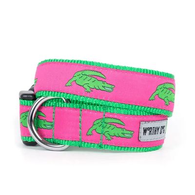 Pink Alligator Collar