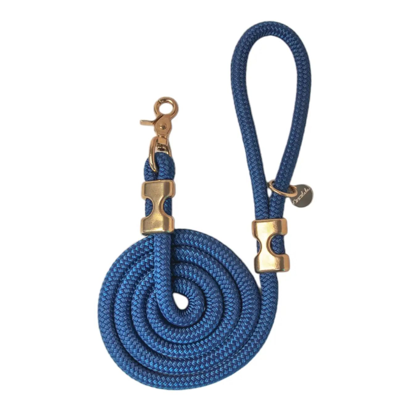 Royal Blue Rope Leash, Size: Small