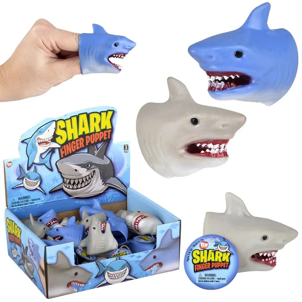 Stretchy Shark Finger Puppet