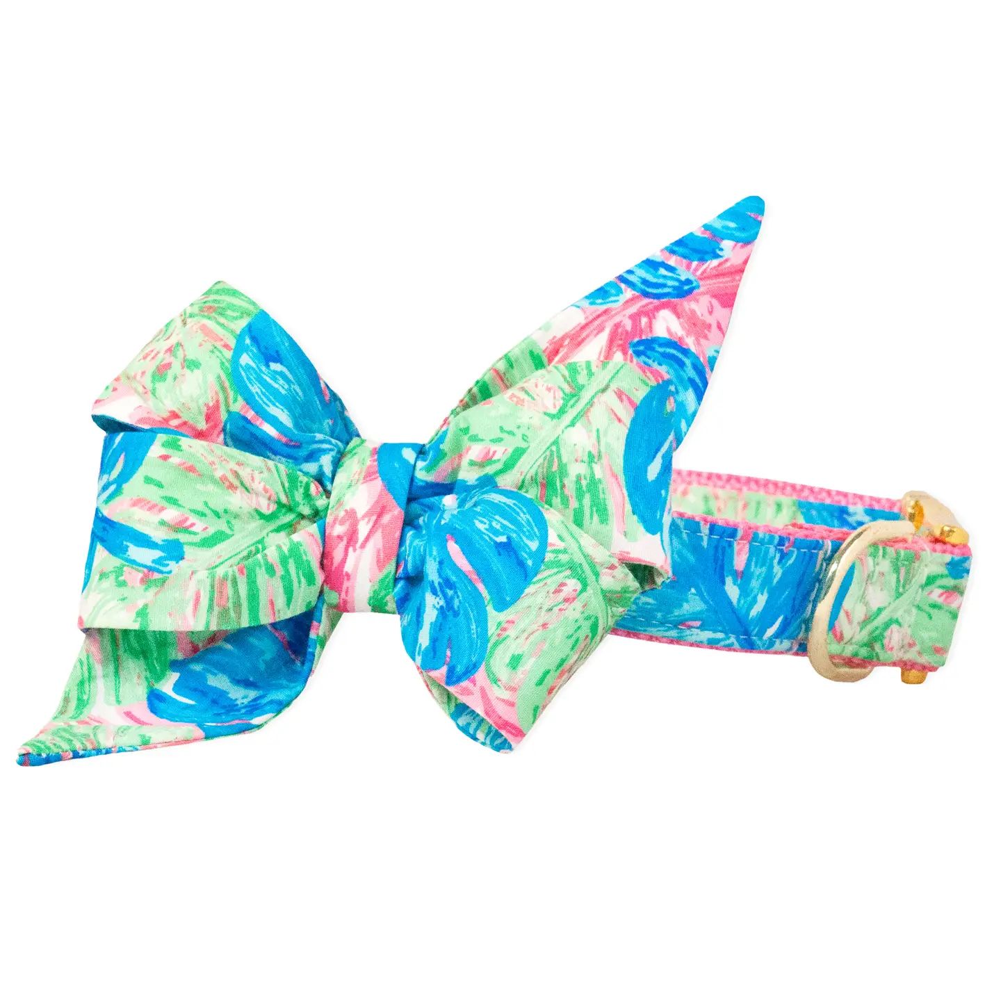 Lilly Palms - Belle Bow Dog Collar, Size: X-Small