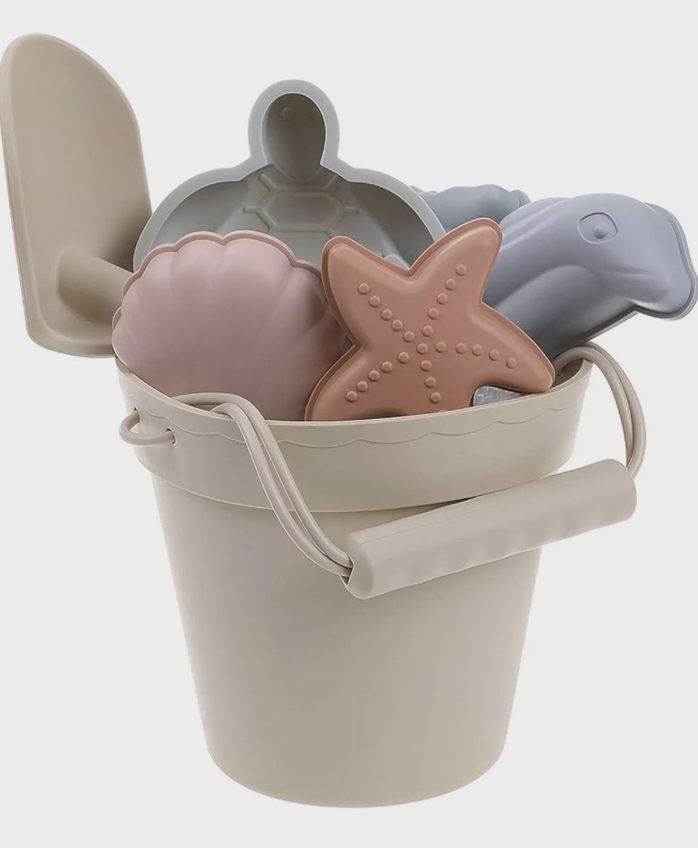 Silicone Beach Set, Colour: Parchment