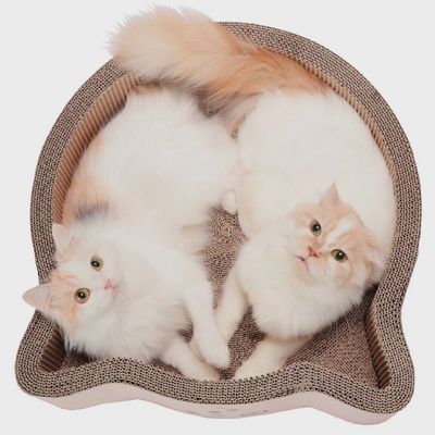 Cat-Headed Scratcher Bed