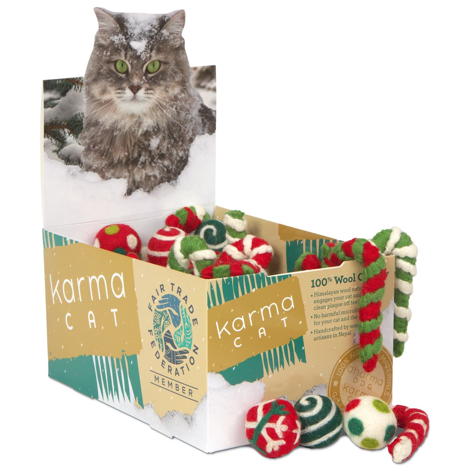 Holiday Wool Pet Toy
