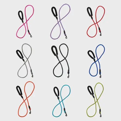 Six Foot Rope Leash, Colour: Blue