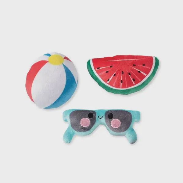 3 Piece Small Dog Toy Set - Pool Party