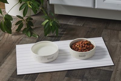 Stripe Pet Feeding Placemat